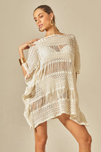 Carica l'immagine nel visualizzatore di Gallery, Model Front: Empress Kaftans / Cover Ups Offwhite Tunica Nikki
