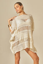 Carica l'immagine nel visualizzatore di Gallery, Model Front: Empress Kaftans / Cover Ups Offwhite Tunica Nikki