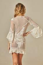Carica l'immagine nel visualizzatore di Gallery, Model Back: Empress Kaftans / Cover Ups Isabel Dress Off White Lace