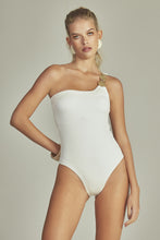 Carica l'immagine nel visualizzatore di Gallery, Model Front: Empress One-Piece Monte Carlo Body Off White