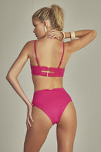 Carica l'immagine nel visualizzatore di Gallery, Model Back: Empress Top Top Bikini Antigua Fuchsia Pink
