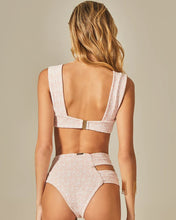 Carica l&#39;immagine nel visualizzatore di Gallery, Image 04: Empress Set Hoop Sloane Pink Tweed Texture
