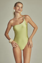 Carica l&#39;immagine nel visualizzatore di Gallery, Model Front: Empress One-Piece Monte Carlo Body Olive Green

