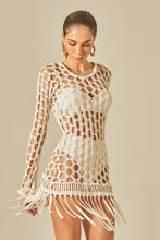 Carica l&#39;immagine nel visualizzatore di Gallery, Model Front: Empress Mini Dress Offwhite Dress Lucia
