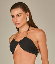Carica l'immagine nel visualizzatore di Gallery, Image 02: Empress Top Top Biquini Bardot Textura Pique Preto
