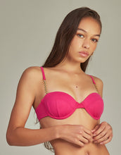 Carica l&#39;immagine nel visualizzatore di Gallery, Top Bikini Agatha Fuchsia Pink
