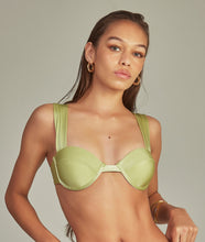 Carica l&#39;immagine nel visualizzatore di Gallery, Top Bikini Bouche Olive Green
