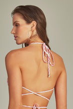 Carica l&#39;immagine nel visualizzatore di Gallery, Top Bikini Danielle Pink Chevron
