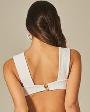 Carica l&#39;immagine nel visualizzatore di Gallery, Top Hoop Sloane White Tweed Texture
